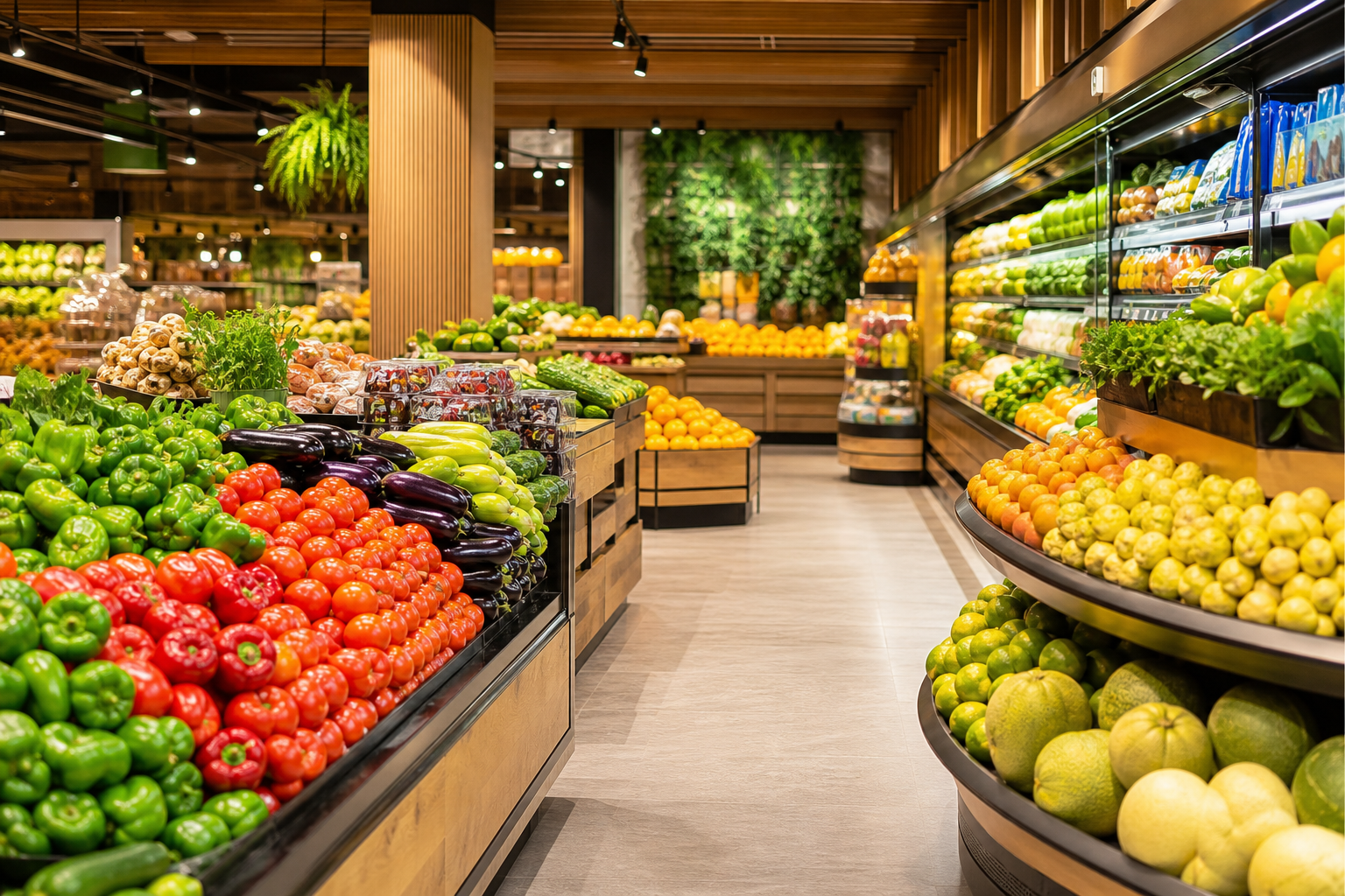 Interior do Supermercado Conquista